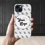 Custom Business Company Logo Pattern Black & White iPhone 13 Case<br><div class="desc">Promote your business with this modern,  cool iPhone case,  featuring your custom logo pattern. Easily add your logo by clicking on the "personalise" option.</div>