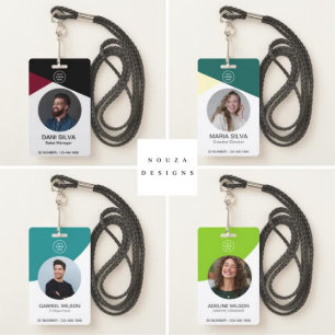 Custom Business Company Logo Photo Employee ID Badge