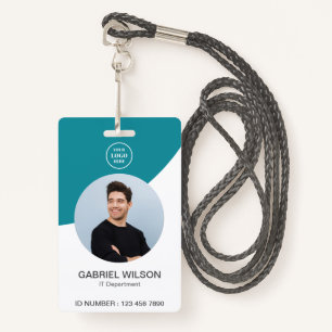 Custom Business Company Logo Photo Employee ID ID Badge