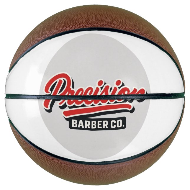 Custom Business Company Logo & Photo Personalized Basketball (Front)
