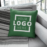 Custom Business Company Logo Promotional Branded Cushion<br><div class="desc">Easily personalise this trendy throw pillow with your own business logo. You can change the background colour to match your logo or corporate colours. Promotional pillows make a long lasting impression so they make great corporate gifts, giveaways, or souvenirs for clients, customers, and employees. They can also be used to...</div>