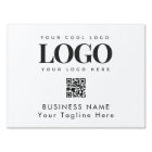 Custom Business Company Logo & Qr Code Minimalist