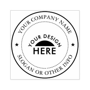 Custom Business Company Logo Rubber Stamp
