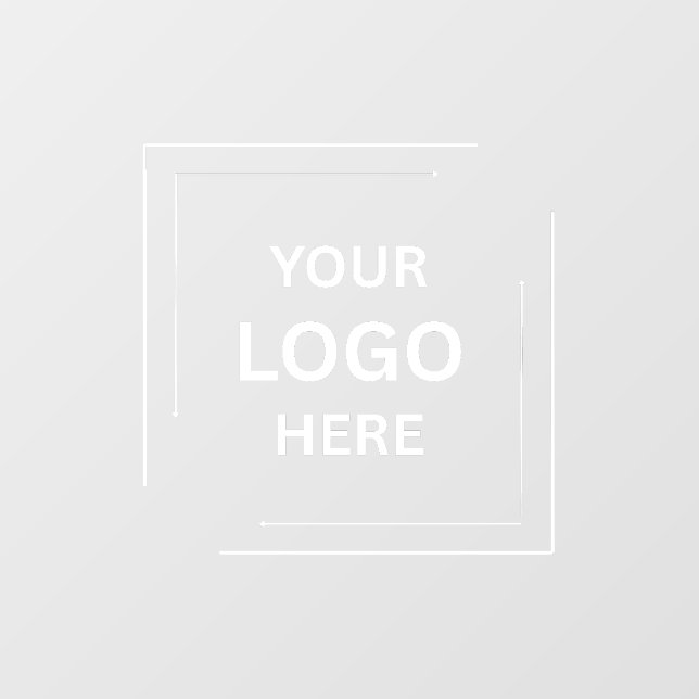 Custom Business Company Logo Window Cling (Sheet)