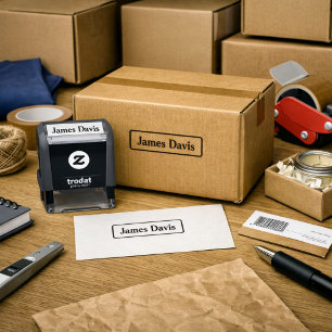Custom Business Company Name Self Inking Stamp