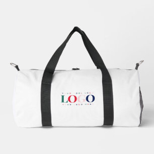 Custom Business Company Rectangle Logo Colourful Duffle Bag
