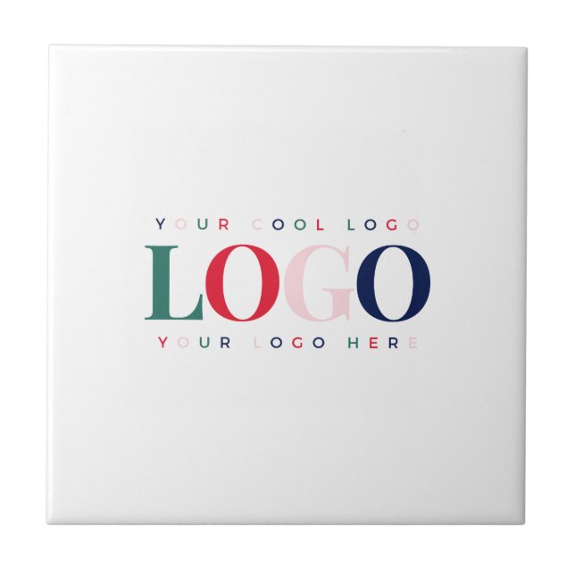 Custom Business Company Rectangle Logo Colourful Tile (Front)