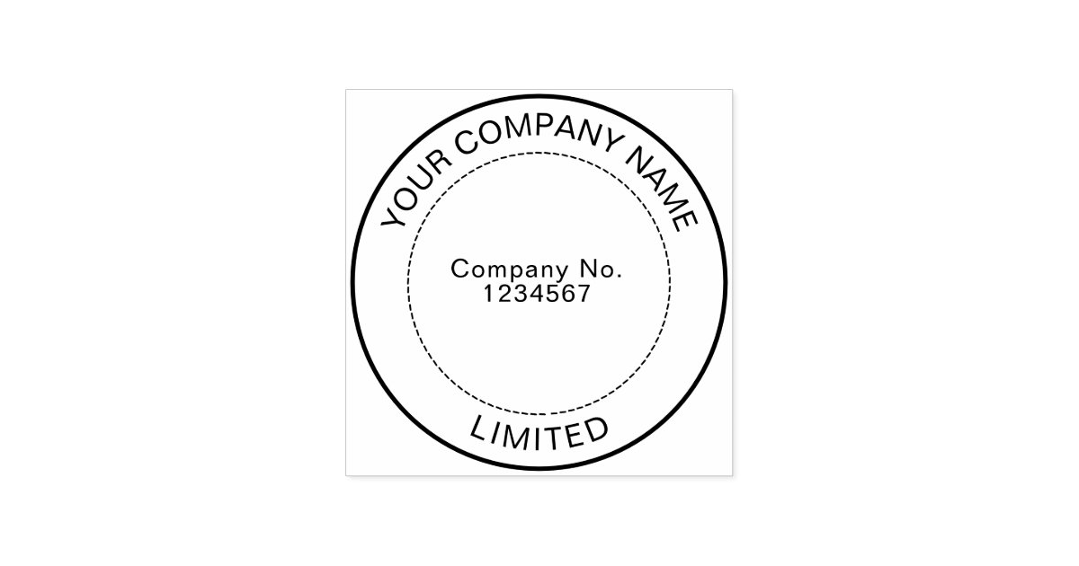 Custom Business Company Rubber Stamp Zazzle