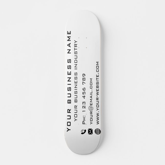 Custom Business Company Skateboard Promotional (Front)