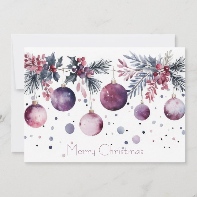 Custom Business Corporate Christmas Holiday Card (Front)