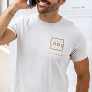 Custom Business Corporate Logo Employee Uniform T-Shirt