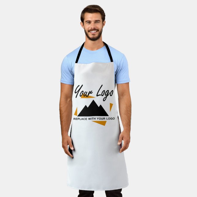 Custom Business Design Add Your Company Logo Apron (Worn)