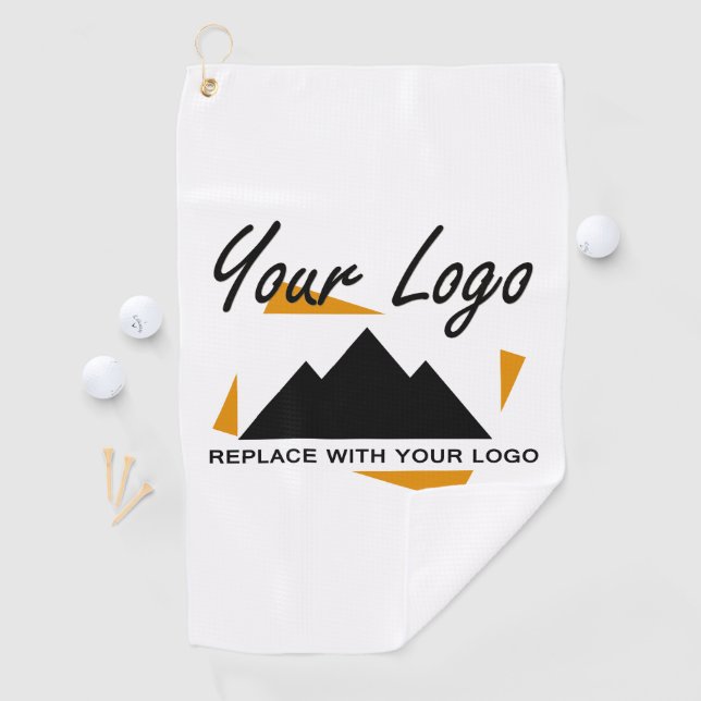 Custom Business Design Add Your Company Logo Golf Towel (InSitu)