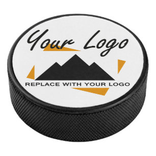 Custom Business Design Add Your Company Logo Hockey Puck