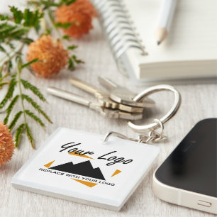 Custom Business Design Add Your Company Logo Key Ring