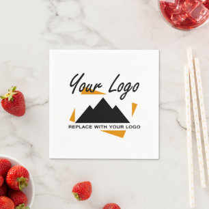 Custom Business Design Add Your Company Logo Napkin