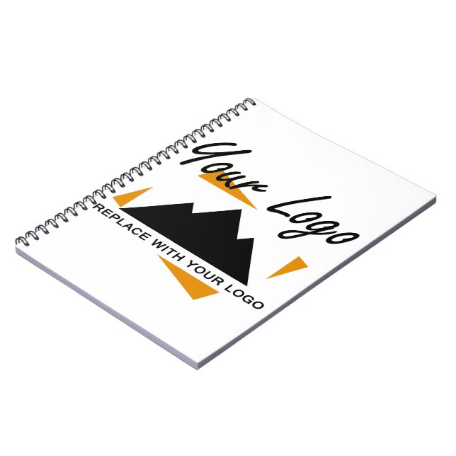 Custom Business Design Add Your Company Logo Notebook (Left Side)