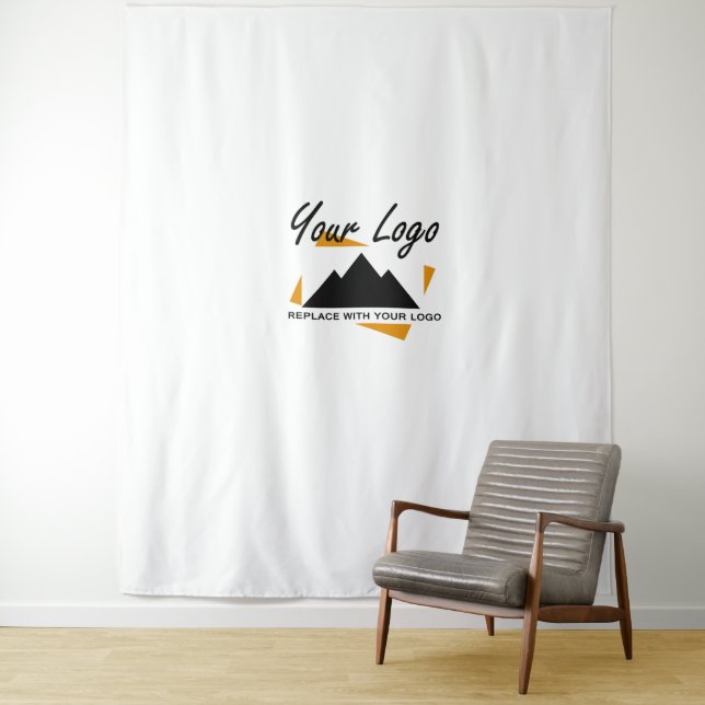 Custom Business Design Add Your Company Logo Tapestry (In Situ)