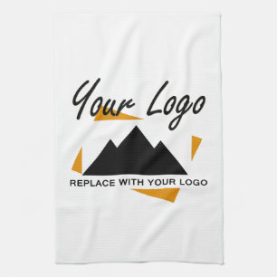 Custom Business Design Add Your Company Logo Tea Towel