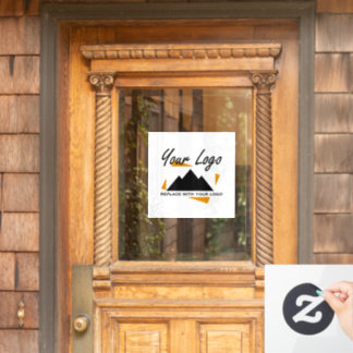 Custom Business Design Add Your Company Logo Window Cling