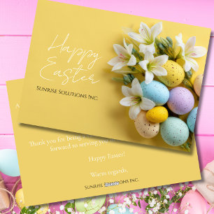 Custom Business Easter Greeting Card 