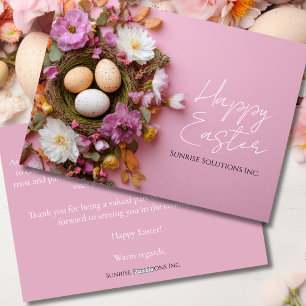Custom Business Easter Greeting Card 