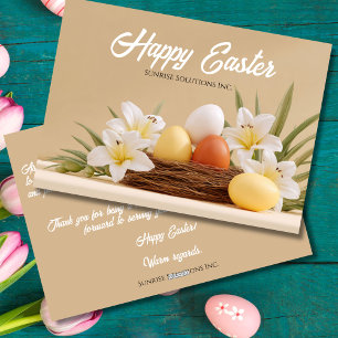 Custom Business Easter Greeting Card 