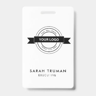 Custom Business Employee Card Minimalist & Modern  ID Badge