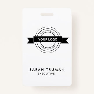 Custom Business Employee Card Minimalist & Modern  ID Badge