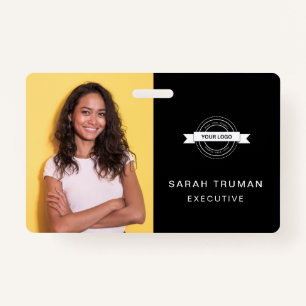Custom Business Employee Card Minimalist & Modern  ID Badge