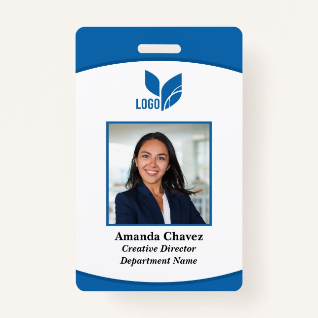 Custom Business Employee Photo ID Badge (Front)