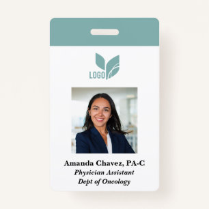Custom Business Employee Photo Name ID Badge