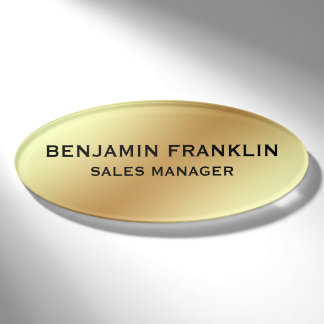 Custom Business Employee Professional Name Tag Pin