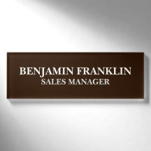Custom Business Employee Professional Name Tag Pin
