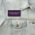 Tag For Manager Custom Business Employee Professional Name Tag Pin | Zazzle