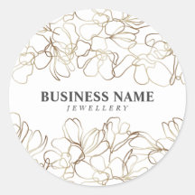 Custom Business Gold & White Product Packaging