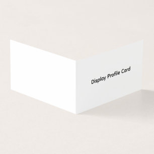 Custom Business Information Display Profile Card