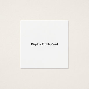 Custom Business Information Display Profile Card