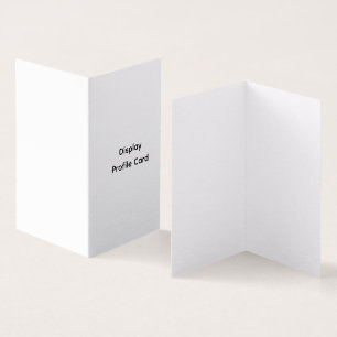 Custom Business Information Display Profile Card