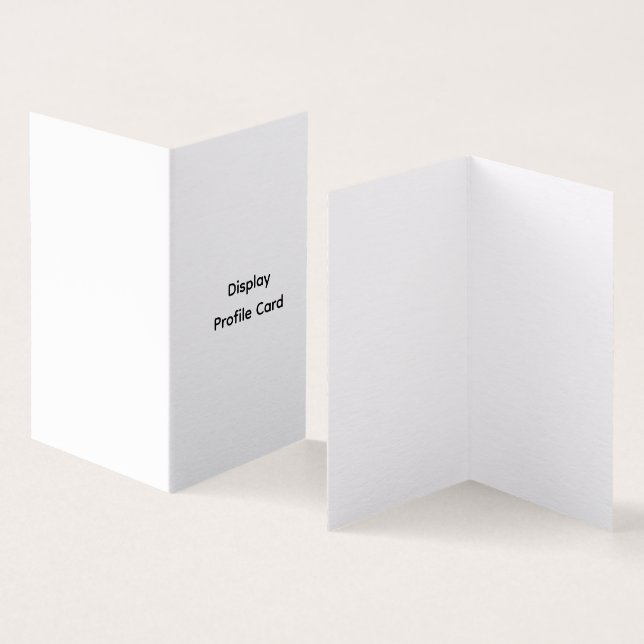 Custom Business Information Display Profile Card (Inside and Outside)