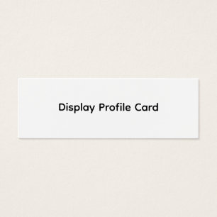 Custom Business Information Display Profile Card