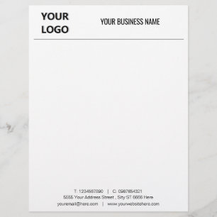 Custom Business Letterhead Example with Logo