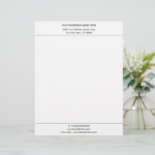 Custom Business Letterhead Your Own Design