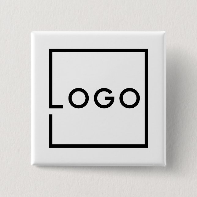 Custom Business Logo 15 Cm Square Badge (Front)