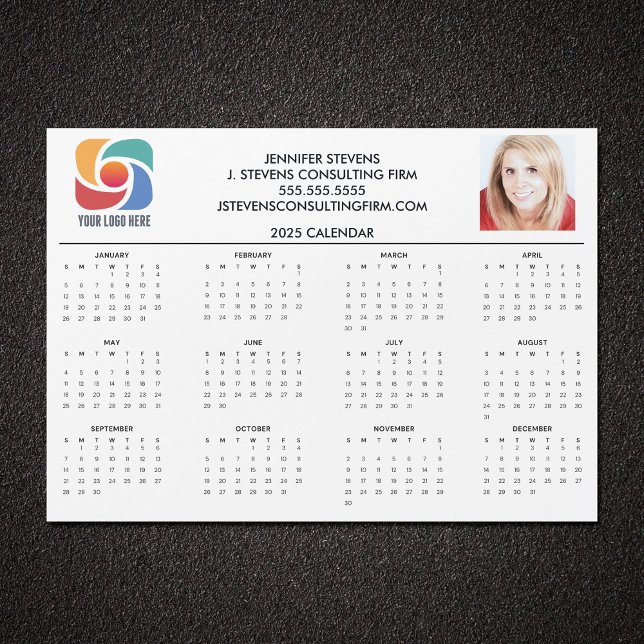 Custom Business Logo 2025 Company Calendar Magnet (Creator Uploaded)