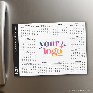Custom Business Logo 2027 Magnetic Calendar