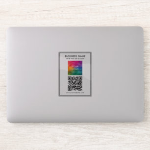 Custom Business Logo Add Text QR Code Template