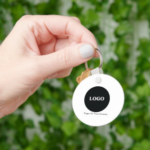 Custom Business Logo – Add Your Logo &Slogan Key Ring