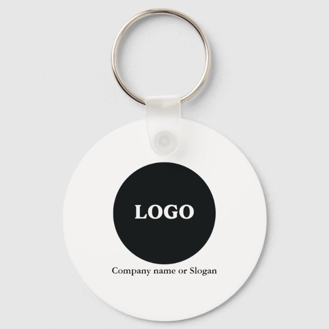 Custom Business Logo – Add Your Photo Key Ring (Front)