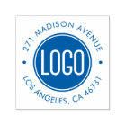 Custom Business Logo Address Self-Inking Stamp
